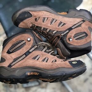 Hi-tec Waterproof Brown Suede Hiking Boots Men